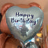 Personalised Pearl Blue <br> Heart Balloon